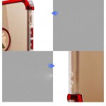 Wholesale iPhone 7 Plus Metallic Electroplate Style Clear Case (Gold)